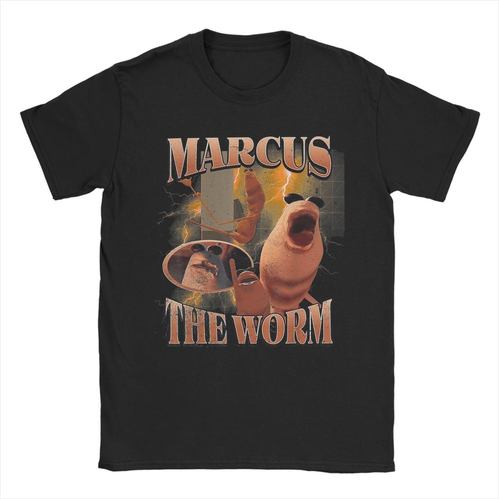 Funny Robert Help Marcus The Worm Tee Shirt for Men Women Graphic Printing T Shirts Cotton Clothing