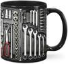 Multi Color Optional Tool Toolbox Ceramic Coffee Mug Coffee Cup Hardware Tool Set Cup Fun Gifts
