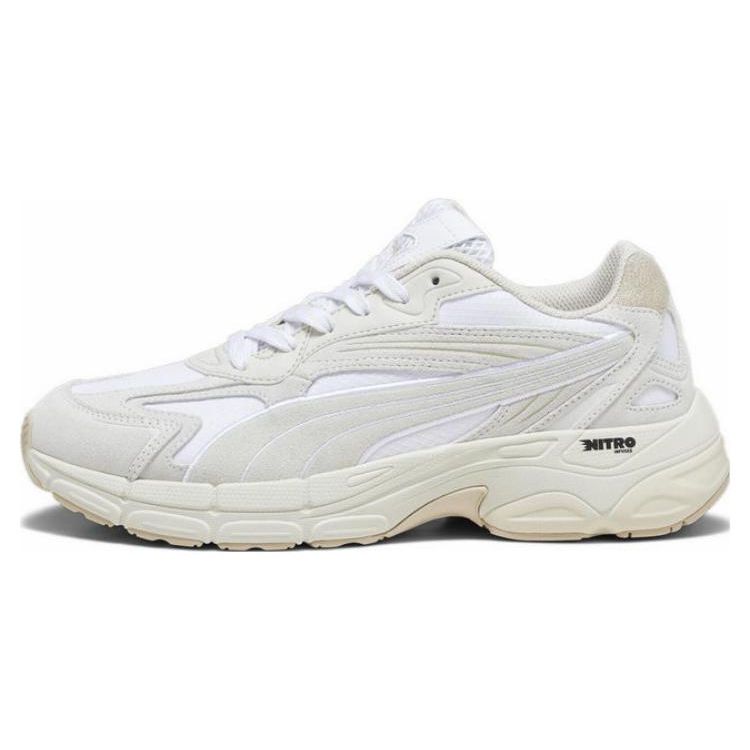 Puma Teveris Nitro Canyons Suede Comfortable Versatile Durable Low-Top Lifestyle Casual Shoes Unisex Casual Shoes White 392912-04