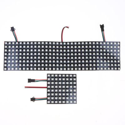 Ws2812B Умная Пиксельная Матричная Панель 8x8 16x16 8x32 Светодиодная Гибкая Индивидуально Адресуемая Панель Ws2812 RGB Цифровой Экран 5В