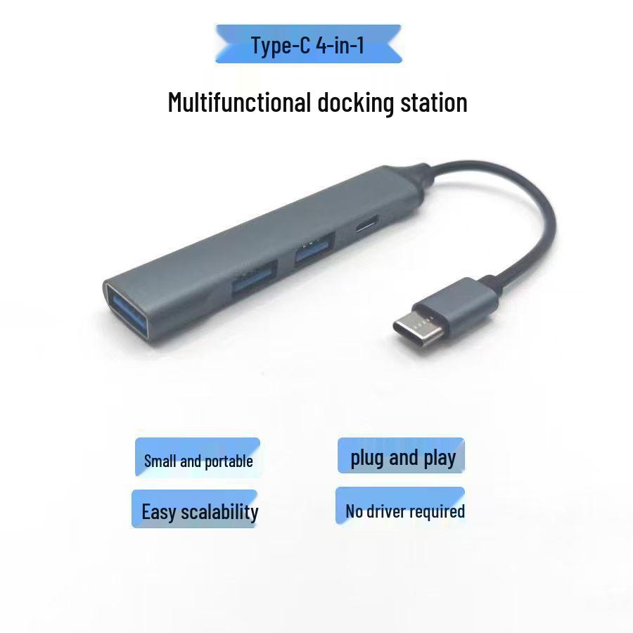 USB-C концентратор с 4 портами, Хит продаж, Док-станция-расширитель 2.0