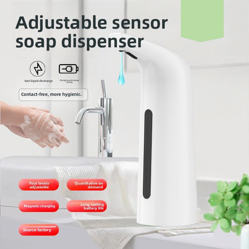 Rechargeable Induction Hand Sanitizer Dispenser ABS Material Adjustable Soap Dispenser for Kitchen Dispensing