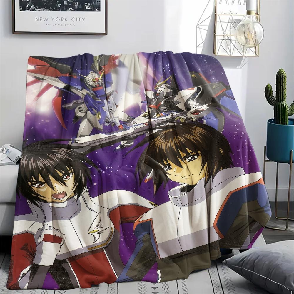 Mobile Suit Gundam Dark Blanket, Soft Throw for Bedroom Decor, Perfect Gift for Gundam Collectors.chl