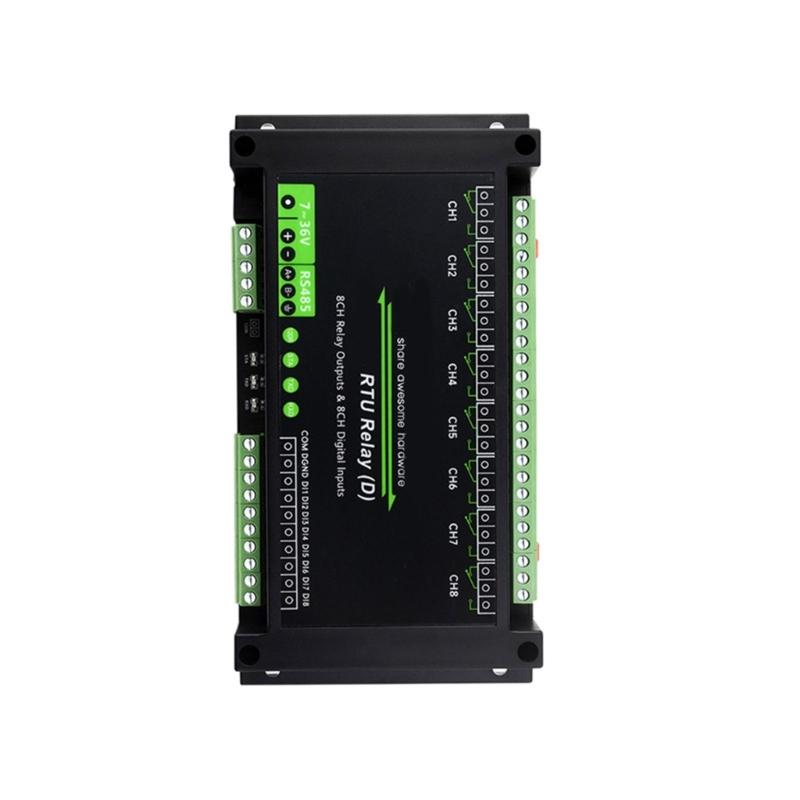 Промышленный 8-канальный модуль управления Modbus RTU 8CH Модуль RS485 Цифровой вход RS485 Связь