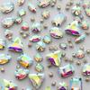100 PCS Rhinestones Mixed Claw Drill Glass Crystal Sewing Drill DIY Clothing Accessories Wedding Accessories Rhinestone Sew On Beads