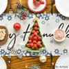 Artoid Mode Beige Hexagram Happy Hanukkah Table Runner, Chanukah Kitchen Dining Table Decoration for Home Party Decor 13x72 Inch