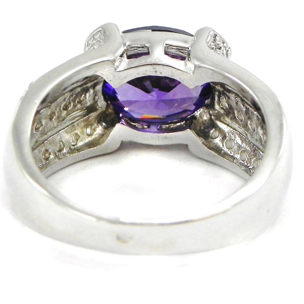 Серебряное кольцо с аметистом 'Scarlett'