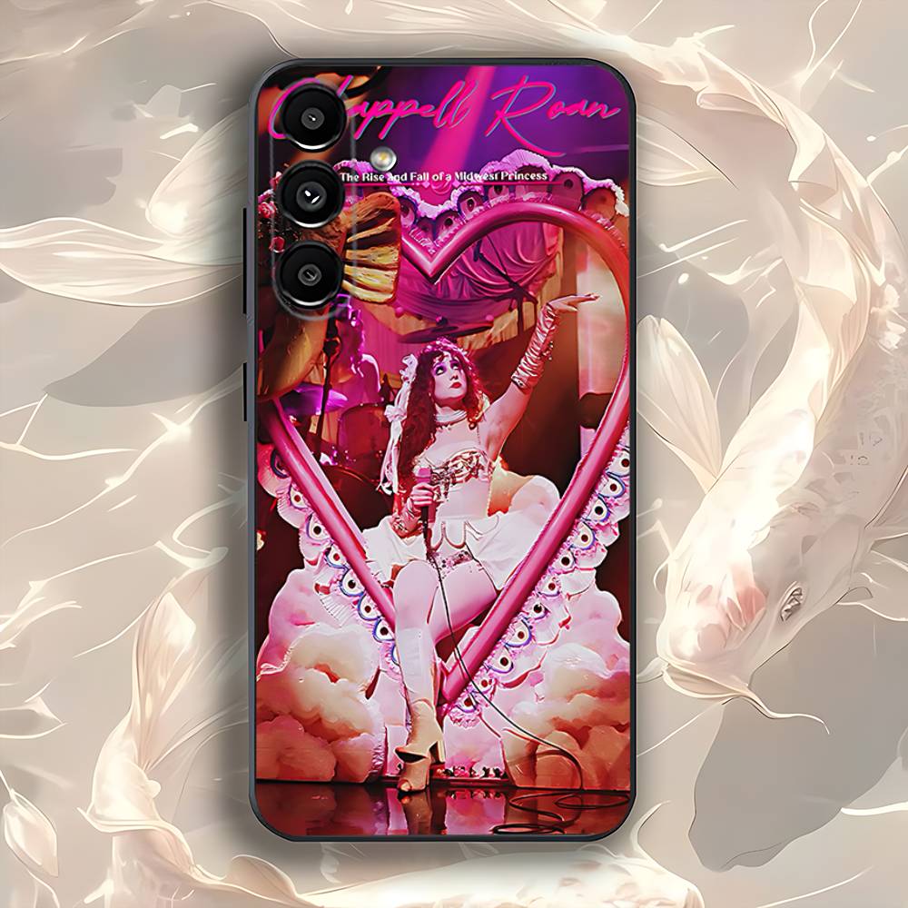 C-Chappell Roan Singer Phone Case For Samsung Galaxy A73,31,32,72,41,53,52,71,22,5G,Note,J7,8,9 Soft Black Cover
