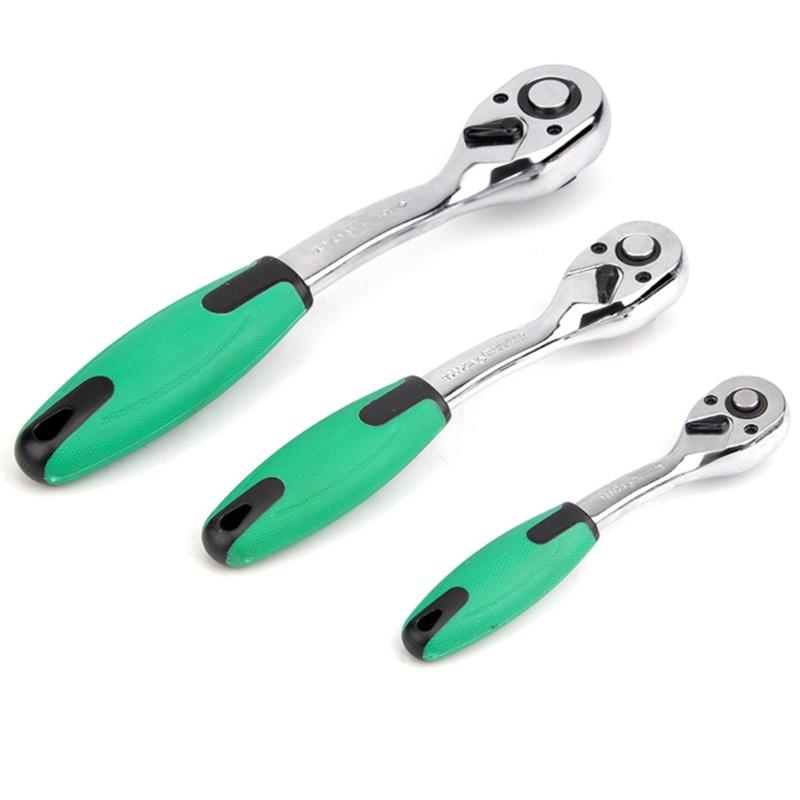 Мини 1/4" 3/8" 1/2" Стержень отвертки Регулируемый Быстрый трещоточный ключ Быстросъемный торцевой ключ Инструменты