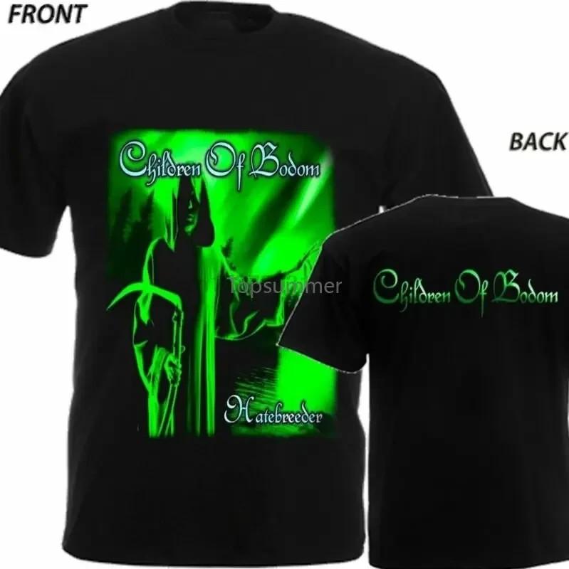 Двусторонняя черная хлопковая футболка Children of Bodom Полный размер S-5XL SN151 Унисекс футболка