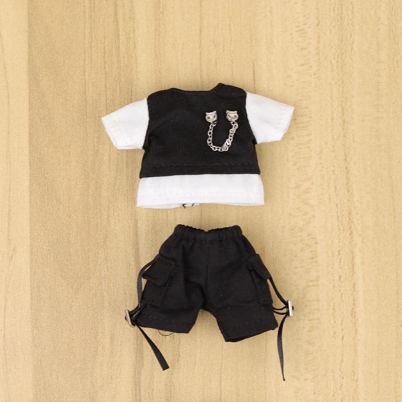 OB11 Baby Clothes Color Matching Chain Set Doll Suit For Ob11 1/12 Doll Outfit Daily Casual Accessories For Children Diy