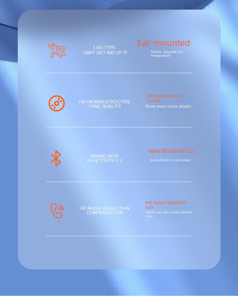 Bluetooth-гарнитура A1S: Новый стиль: заушные, внутриканальные, стерео, спортивные, одно ухо, деловые.