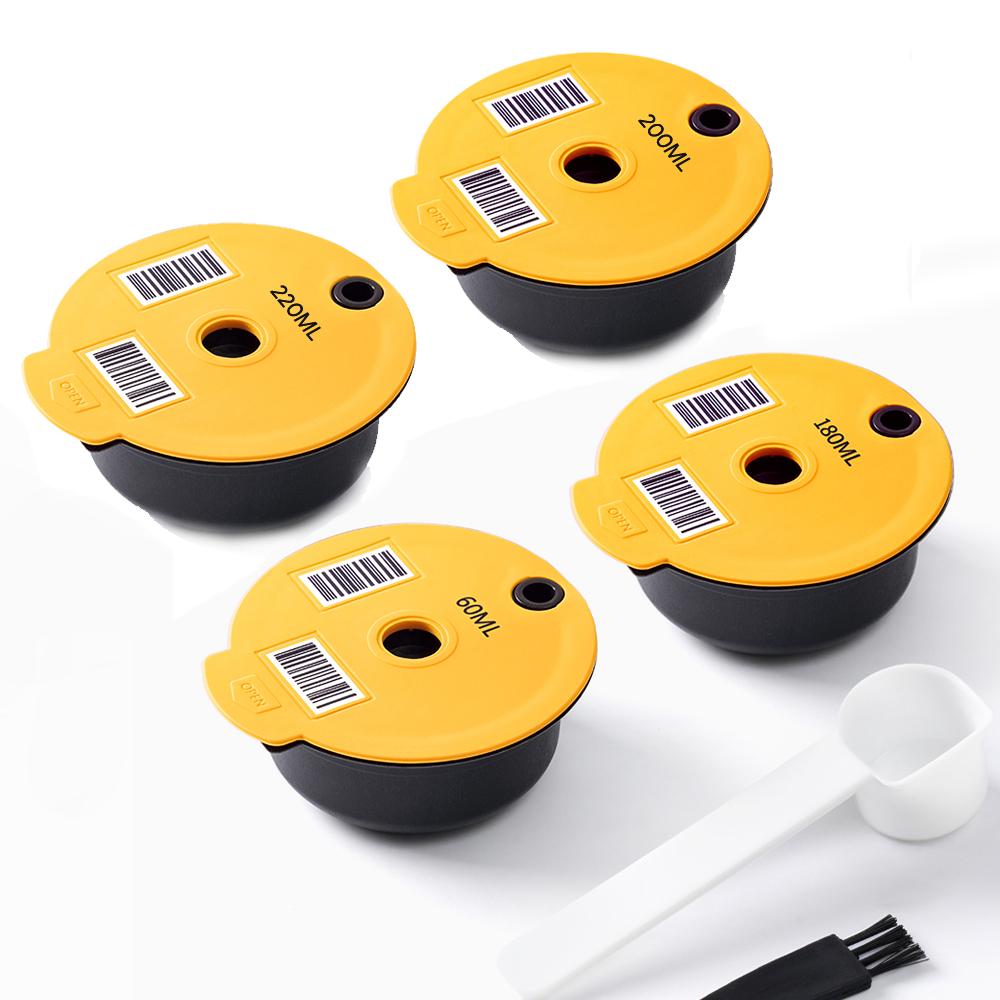 Многоразовые капсульные кофейные капсулы для машины BOSCH Tassimo Happy Vivy из нержавеющей стали, многоразовый фильтр для кофеварки 180 мл/220 мл