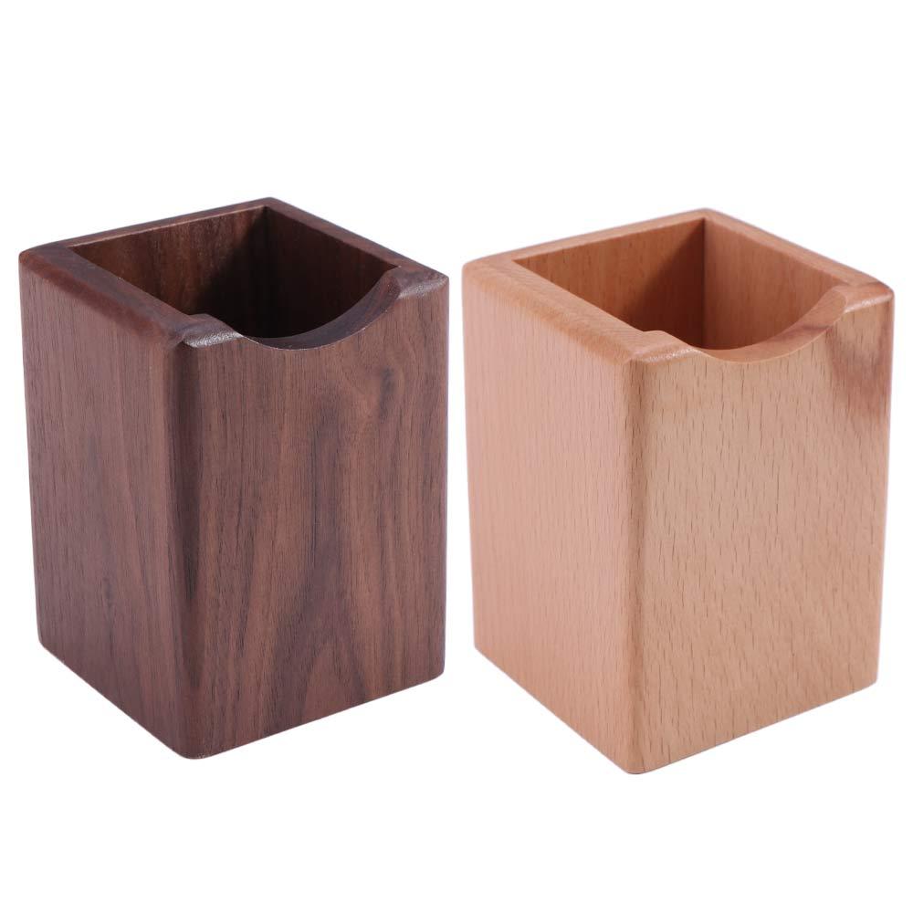 Natural Wooden Pencil Holder Multiple-use Desk Organizer Office Supplies Pen Holder Cup Home