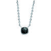 [K7798] - Silver Necklace 'Unique' Black Silver (rhodium-plated) - 6 Mm