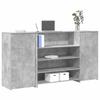 VidaXL Reception Desk Concrete Grey 200x50x103.5cm Engineered Wood, Reception Counter, Salon Reception, Counter 3324181