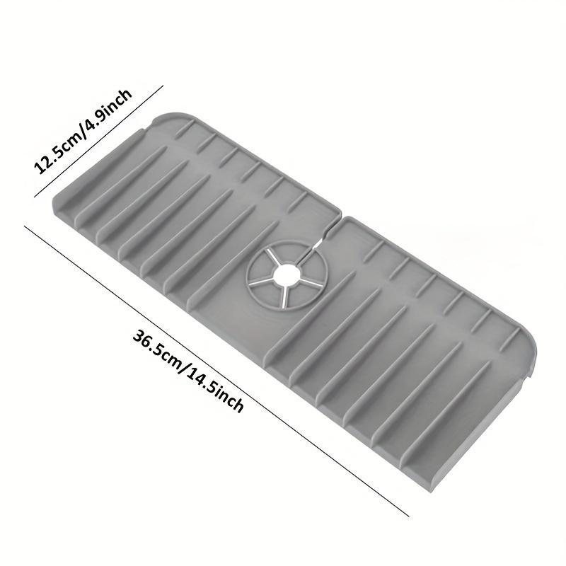 Силиконовый коврик для слива воды из-под крана, брызгозащищенный, водонепроницаемый, протектор основания кухонной/ванной раковины, прочный, нескользящий, термостойкий