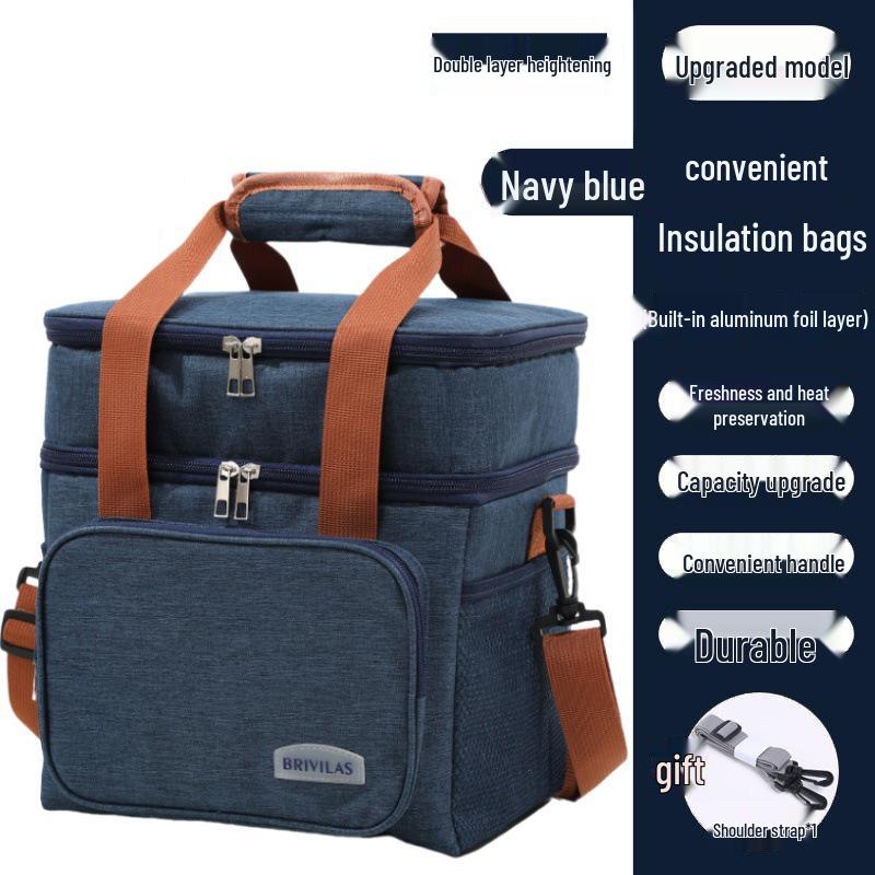 Двухслойная термосумка для ланча для пикника на природе