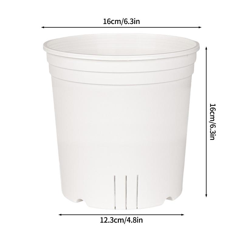 Clear Nursery Pot with Drainage Holes Transparent Plastic Orchid Pots Round Planter Pot Garden Planters for Flowers Succulents