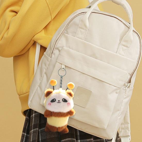 Мультяшная кукла в форме пчелы для девочек и мальчиков, плюшевая кукла, брелок, рюкзак, автомобильный кулон, мягкая игрушка, брелок, сумка, аксессуары