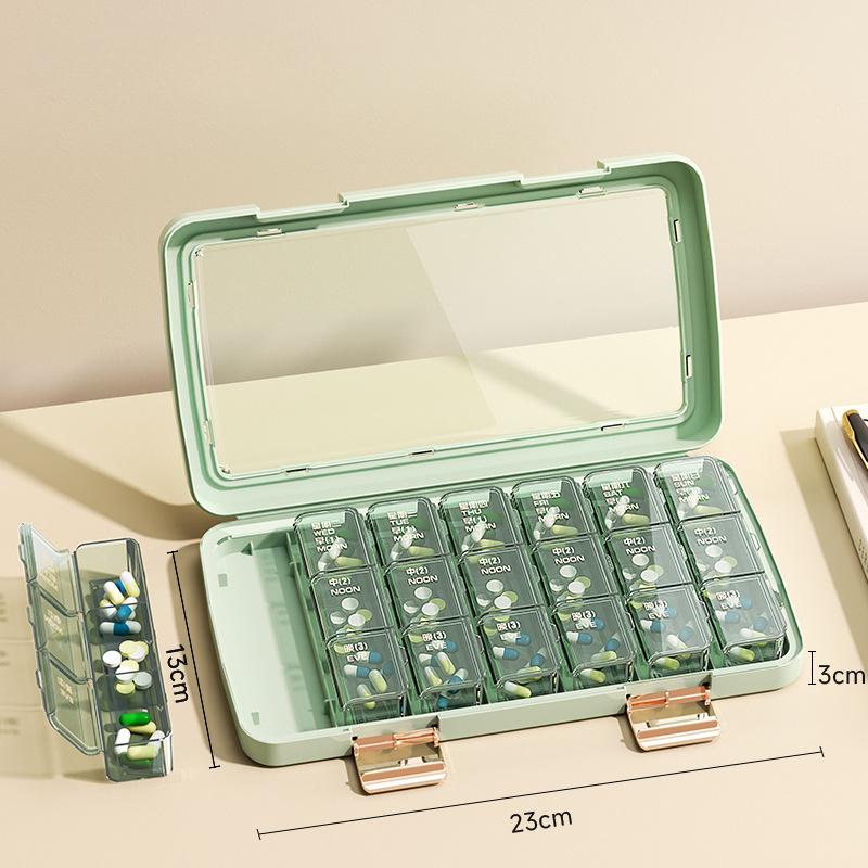 Ящики для хранения таблеток для путешествий на открытом воздухе 4/6/21 сетка, портативные герметичные контейнеры для лекарственных таблеток, небольшие пластиковые контейнеры для сортировки таблеток
