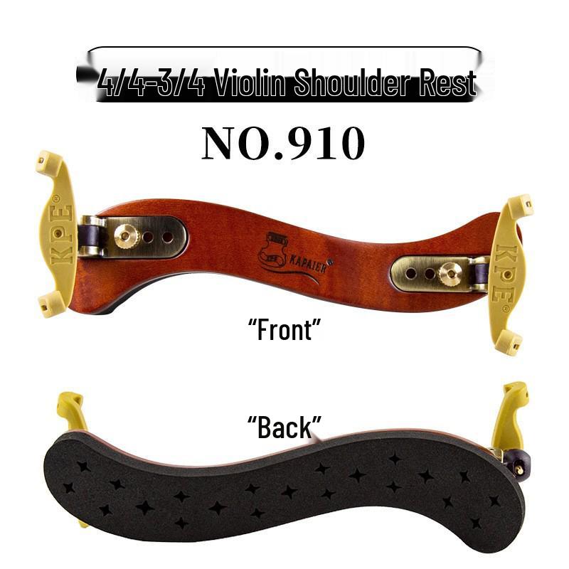 KPE Adjustable Violin Shoulder Rest for 4/4 Violins - Height & Length Adjustable Pad