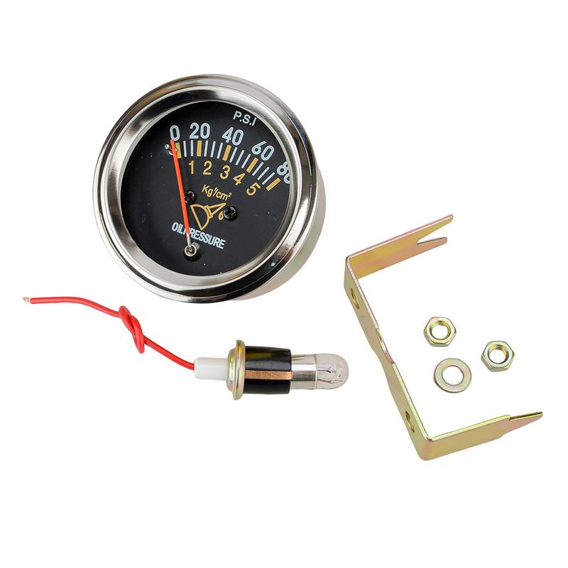 2" 52 мм Механический манометр давления масла 0-80 PSI Автомобильный Универсальный 12 В
