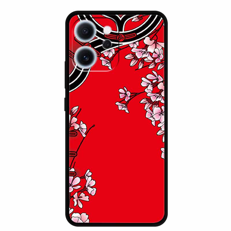 Cartoon Phone Case For Oppo Reno15 F Soft TPU Silicone Protector Relief Flower Emboss 3D Cover Funda Reno15F 15F Bumper Shield
