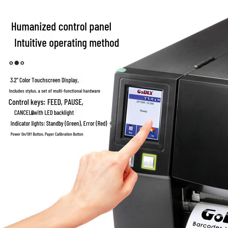 Godex ZX1600i Industrial Thermal Transfer Label Printer CN plug (adapter included)