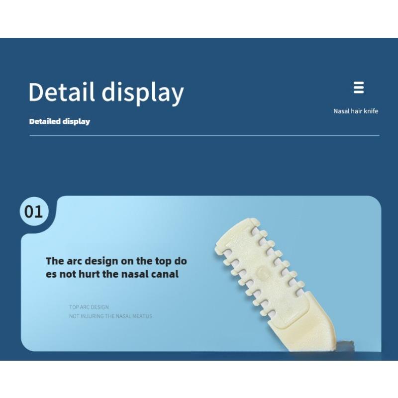 Бритва для удаления волос в носу Ручная очистка Специальный набор для бритья Мужской и женский инструмент для стрижки ноздрей с защитой от царапин Двойная головка