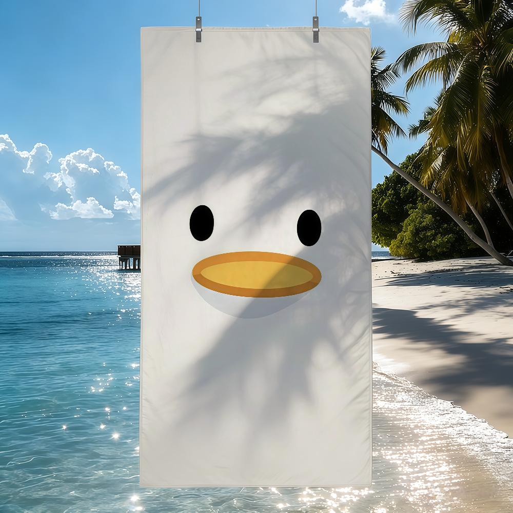 D-duck смешной мультяшный Полотенце Быстросохнущие Пляжные полотенца Подходят для Бассейнов Кемпинга Йоги И Тренажерного зала
