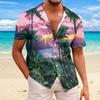 Men's Hawaiian Floral Shirts  Button Down Tropical Holiday Beach Shirts
