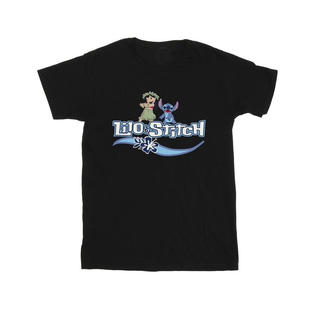 Disney Girls Lilo And Stitch Characters Cotton T-Shirt