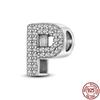 Silver 925 Charms Original Fit  Original Bracele Silver Classic 26 Letters Beads Diy Charm For Women Jewelry