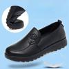 Fashion Spring Soft Soled Loafers Black Leather Shoes Anti-Slip Casual Shoes Women Comfort Work Shoes Flats Sneakers Zapatillas De Mujer