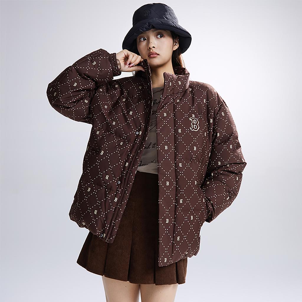 Новые пуховики MLB Унисекс Темно-коричневые 3ADJM0536-43BRD