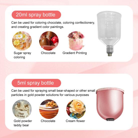 Портативный аэрографный набор Высокодавление Не засоряющийся Набор аэрографов Беспроводной Перезаряжаемый Инструмент для аэрографии для маникюра для рисования Нейл-арта Макияжа