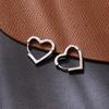Simple And Advanced Copper Buckle Sweet Temperament Cold Wind Daily Love Earrings Ear Buckle