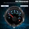 100~250℉ 2"52mm Water Temperature Gauge with Flashing Alarm 7 Color Backlight Water Temp Meter Indicator Car Boat Yacht Custom