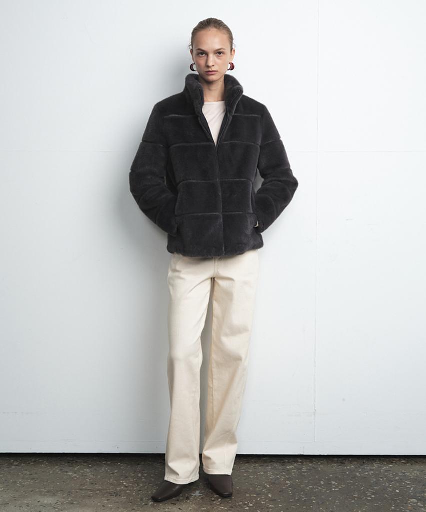 Sellebsyabedisyeon Fw Бочка Изогнутый Деним Кремовый Бежевый