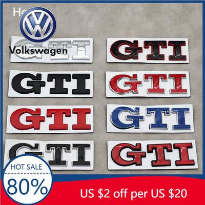 Для VW Volkswagen Jetta MK5 Golf 3D Металлический Логотип Значок GTI Задний Багажник Автомобиля Для Volkswagen VW Golf 4 5 6 7 8 Polo Jetta Tigua