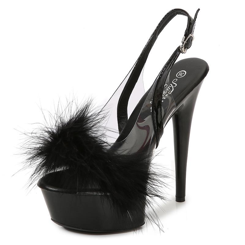 Босоножки модели автомобиля на платформе для ночного клуба на шпильках, женские подиумные стальные трубки