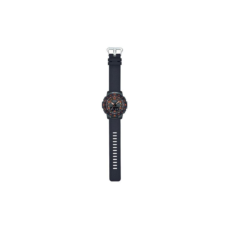 Casio Серия PRO TREK - PRT Четырехсенсорные Многофункциональные Наручные Часы для Альпинизма и Активного Отдыха Кварцевый Механизм Ремешок из Смолы Японский и PRT-B50FE-3