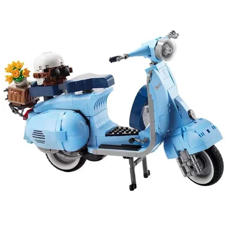 125 Technology Famous Motorcycle City Motorcycle Assembly Building Brick Model Children's Gift