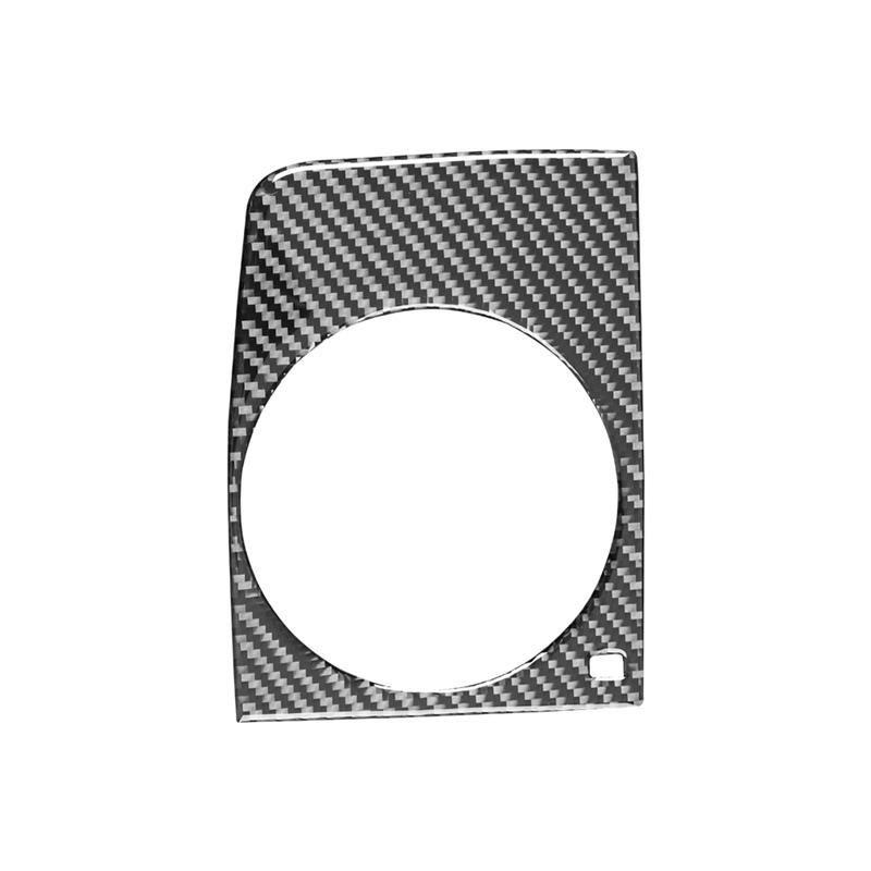 Для Q7 2007-2015 Аксессуары для салона автомобиля из углеродного волокна Центральный подлокотник Ящик для держателя стакана с водой Декоративная наклейка Крышка Отделка Рамка