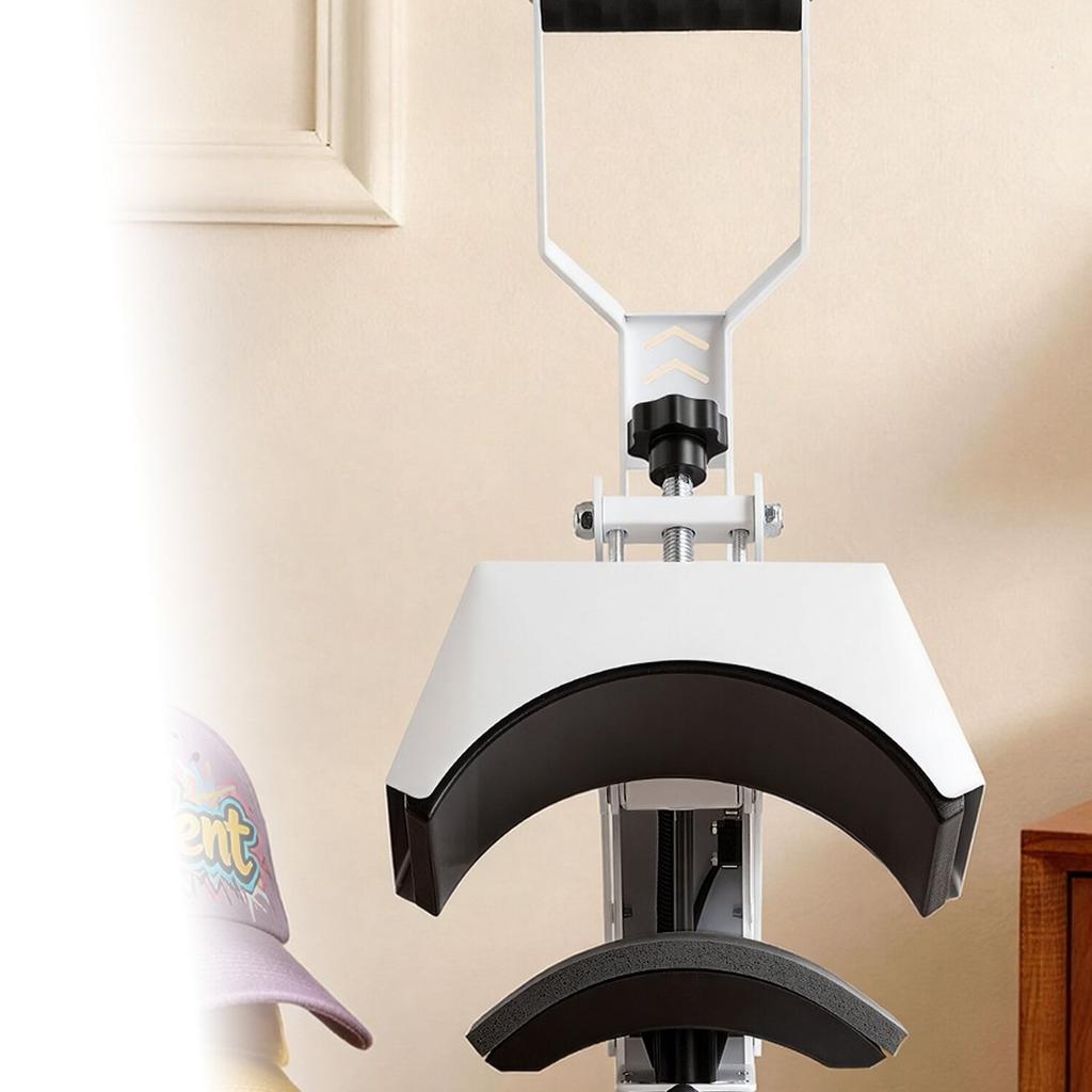 Hat Heat Press Machine, 215 x 100 mm Large Heating Plate, with Caps Stretcher, Precise Temperature & Time Control, Heat Press for Hats and Caps, for