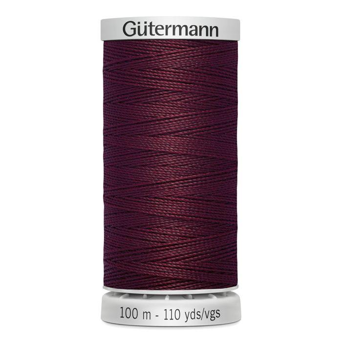 Extra Strong 100% Polyester Thread Gutermann, Set of 5 Spools of 100m - Att 369 - Mulberry