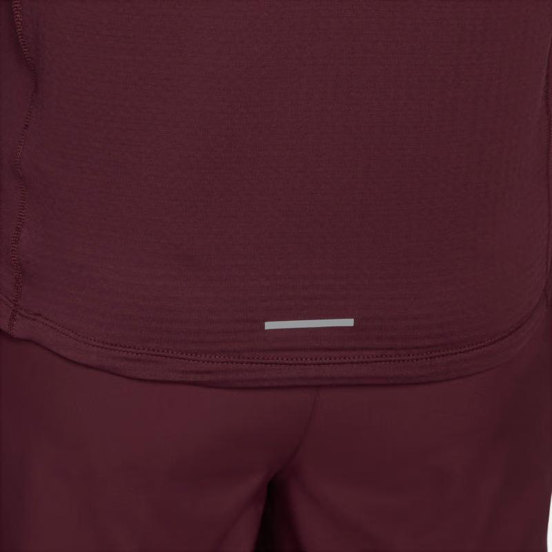 Nike Element Repel Solid Color Stand Collar Half Zip Casual Long Sleeve T-Shirt Men Tops Dark-Brown-Red FB8565-681