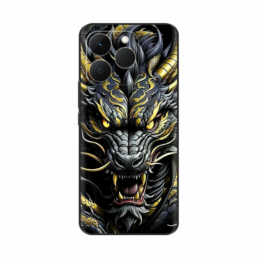 Чехол для Realme 15T Realme15 T Чехол для телефона Дракон Любовь Сердце Мультяшный Рисунок Задняя Крышка Для Realme 15 Pro 15T Мягкие Силиконовые Чехлы