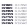 B160 B180 B200 B220 B250 B260 B280 letter logo car sticker for mercedes benz B class refit rear boot trunk displacement label UO4